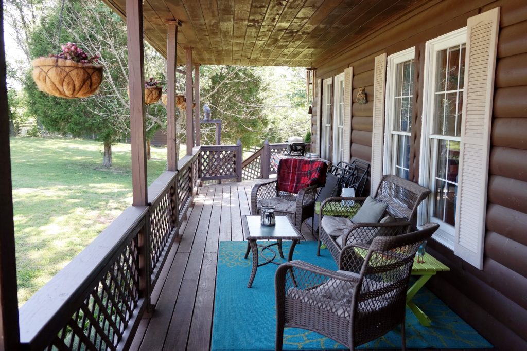 how to make the most of a small deck space.